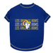 LOS ANGELES RAMS STRIPE TEXT DOG TEE SHIRT
