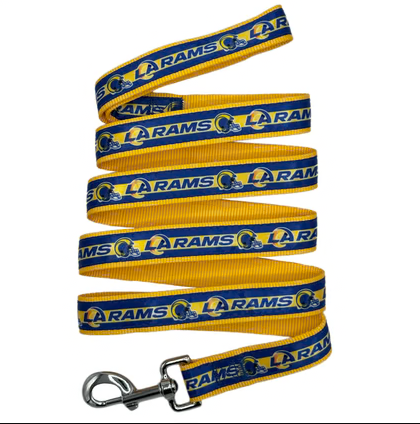 LOS ANGELES RAMS SATIN DOG LEASH