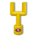 SAN FRANCISCO 49ERS HARD NYLON GOAL POST CHEW TOY
