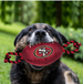 SAN FRANCISCO 49ERS NYLON FOOTBALL DOG TOY