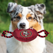 SAN FRANCISCO 49ERS NYLON FOOTBALL DOG TOY