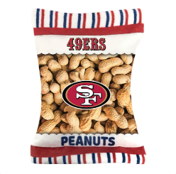 SAN FRANCISCO 49ERS PEANUT BAG DOG TOY