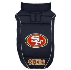 SAN FRANCISCO 49ERS PUFFER DOG VEST