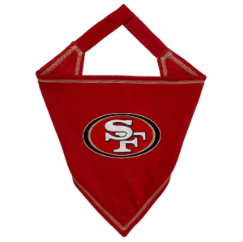 SAN FRANCISCO 49ers TIE AROUND DOG BANDANA