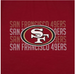 SAN FRANCISCO 49ers STRIPE TEXT DOG TEE SHIRT