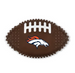 DENVER BRONCOS HARD NYLON FOOTBALL CHEW DOG TOY