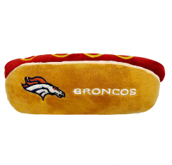 DENVER BRONCOS HOTDOG DOG TOY