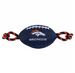DENVER BRONCOS NYLON FOOTBALL DOG TOY