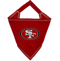 SAN FRANCISCO 49ERS TIE AROUND DOG BANDANA