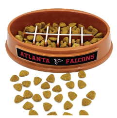 ATLANTA FALCONS FOOTBALL SLOW FEEDER DOG BOWL