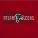 ATLANTA FALCONS STRIPE TEXT DOG TEE SHIRT