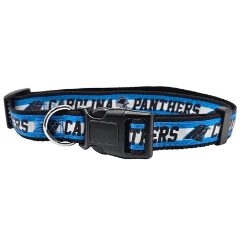 CAROLINA PANTHERS SATIN DOG COLLAR