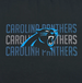 CAROLINA PANTHERS STRIPE TEXT DOG TEE SHIRT
