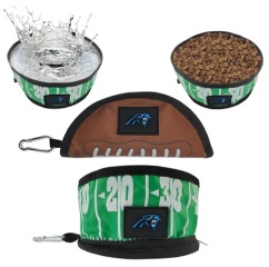 CAROLINA PANTHERS COLLAPSIBLE PET BOWL