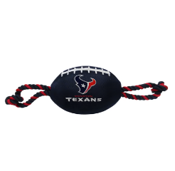 HOUSTON TEXANS NYLON FOOTBALL DOG TOY