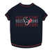 HOUSTON TEXANS STRIPE TEXT DOG TEE SHIRT