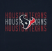 HOUSTON TEXANS STRIPE TEXT DOG TEE SHIRT