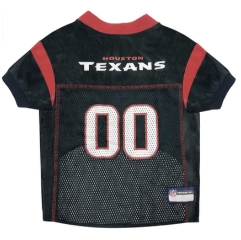 HOUSTON TEXANS PET STRIPED DOG JERSEY