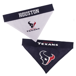 HOUSTON TEXANS REVERSIBLE DOG BANDANA