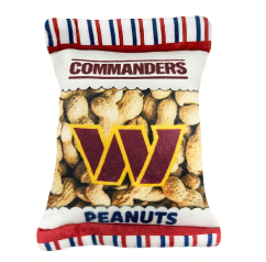 WASHINGTON COMMANDERS PEANUT BAG DOG TOY