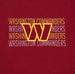 WASHINGTON COMMANDERS STRIPE TEXT DOG TEE SHIRT