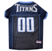 TENNESSEE TITANS PET STRIPED DOG JERSEY