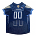 TENNESSEE TITANS PET STRIPED DOG JERSEY