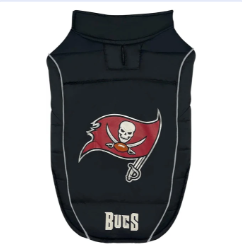 TAMPA BAY BUCCANEERS PUFFER DOG VEST