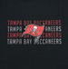 TAMPA BAY BUCCANEERS STRIPE TEXT DOG TEE SHIRT