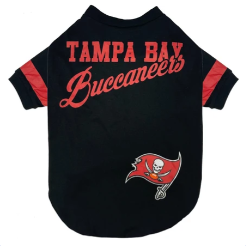 TAMPA BAY BUCCANEERS STRIPE TEE DOG SHIRT