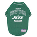 NEW YORK JETS STRIPE TEXT DOG TEE SHIRT