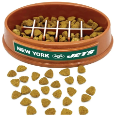 NEW YORK JETS SLOW FEEDER DOG BOWL