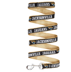 JACKSONVILLE JAGUARS SATIN DOG LEASH