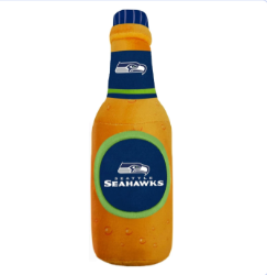 SEATTLE SEAHAWKS BEER BOTTLE DOG TOY