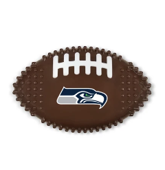 SEATTLE SEAHAWKS HARD NYLON FOOTBALL CHEW TOY