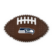 SEATTLE SEAHAWKS HARD NYLON FOOTBALL CHEW TOY