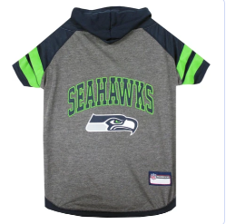 SEATTLE SEAHAWKS HOODIE DOG TEE SHIRT