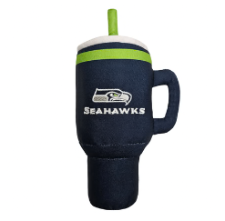 SEATTLE SEAHAWKS NYLON TUMBLER DOG TOY