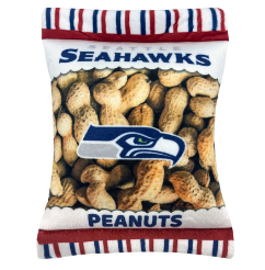 SEATTLE SEAHAWKS PEANUT BAG DOG TOY