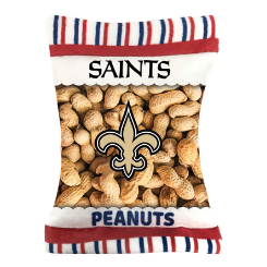 NEW ORLEANS SAINTS PEANUT BAG DOG TOY