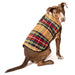 TAN TARTAN PLAID DOG BLANKET COAT