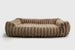 CORDUROY TAUPE LARGE ORTHO DOG LOUNGE BED