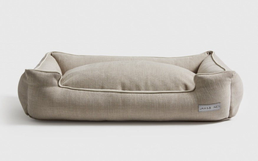WARBY TAUPE LOUNGE DOG BED