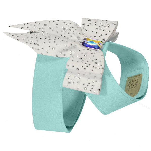 TIFFI’S GIFT TINKIE DOG HARNESS W/ AURORA BOREALIS EMERALD