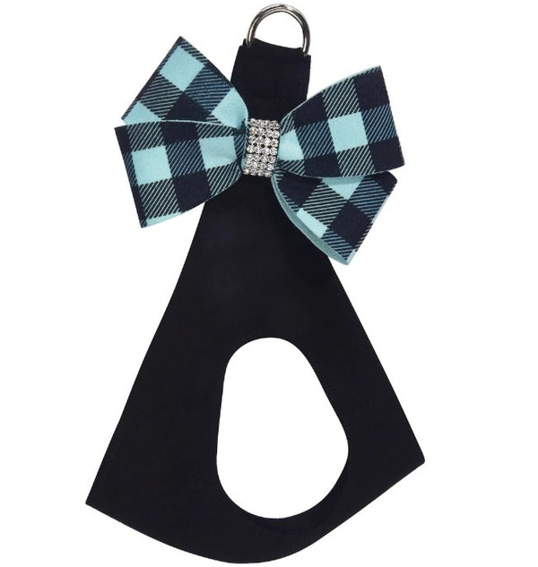 TIFFI GINGHAM NOUVEAU BOW STEP-IN DOG HARNESS