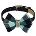 TIFFI GINGHAM NOUVEAU BOW DOG COLLAR