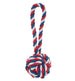 TRI-COLOR KNOT DOG TOY