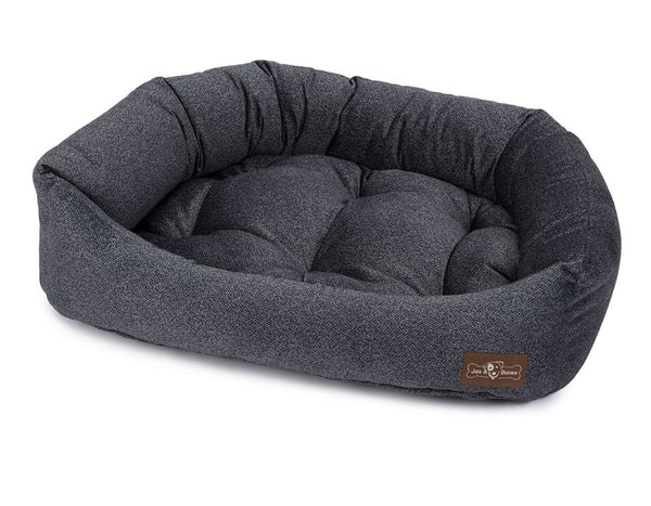 HERRINGBONE TWILIGHT NAPPER DOG BED