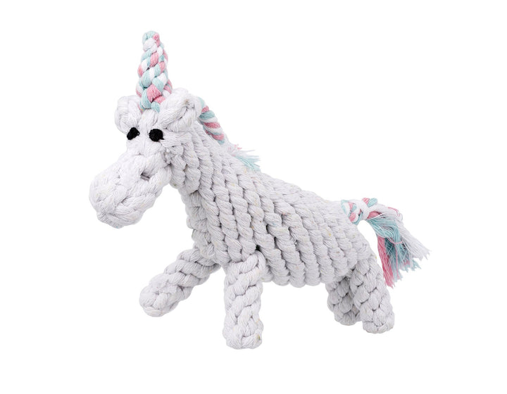 UNICORN 8" ROPE DOG TOY