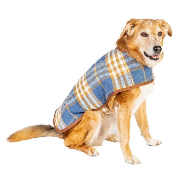 WESTERN PLAID DOG BLANKET COAT